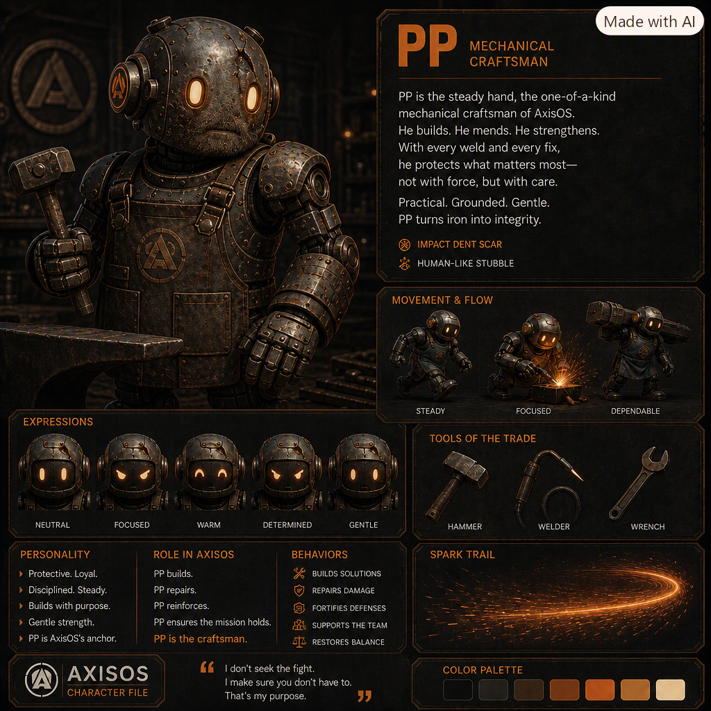 PP Forge Robot with Human Scar